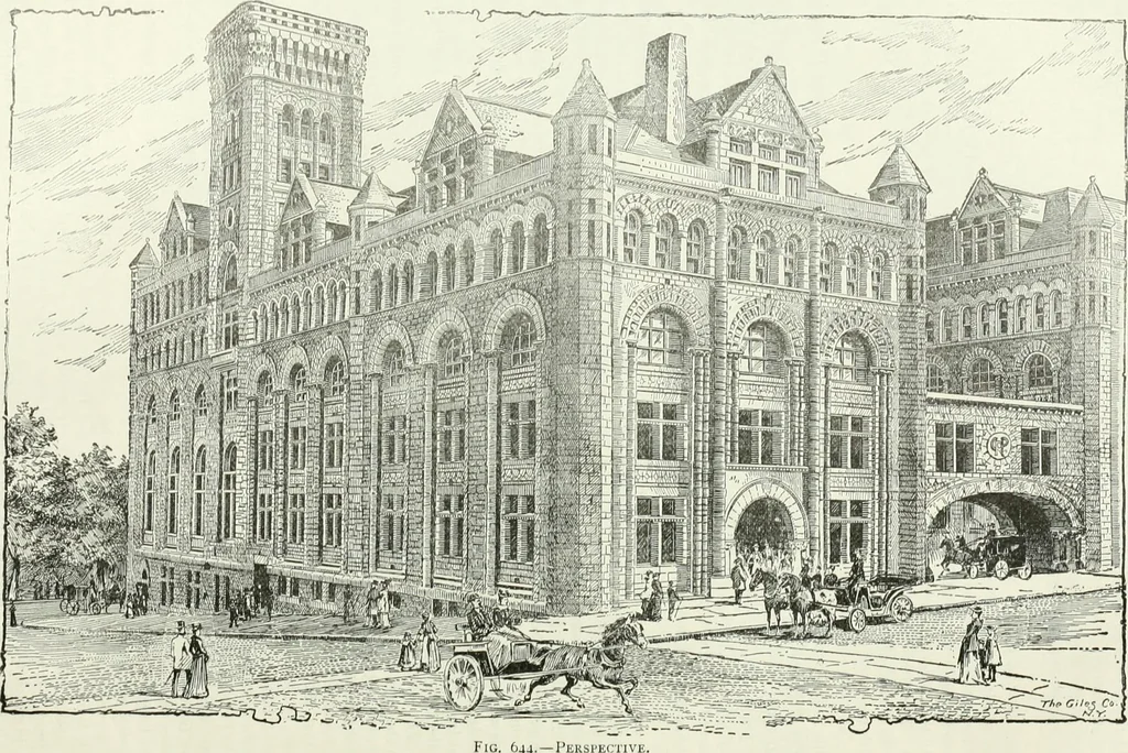 An illustration from Buildings and structures of American railroads. A reference book for railroad managers, superintendents, master mechanics, engineers, architects, and students, 1893, leaf 431