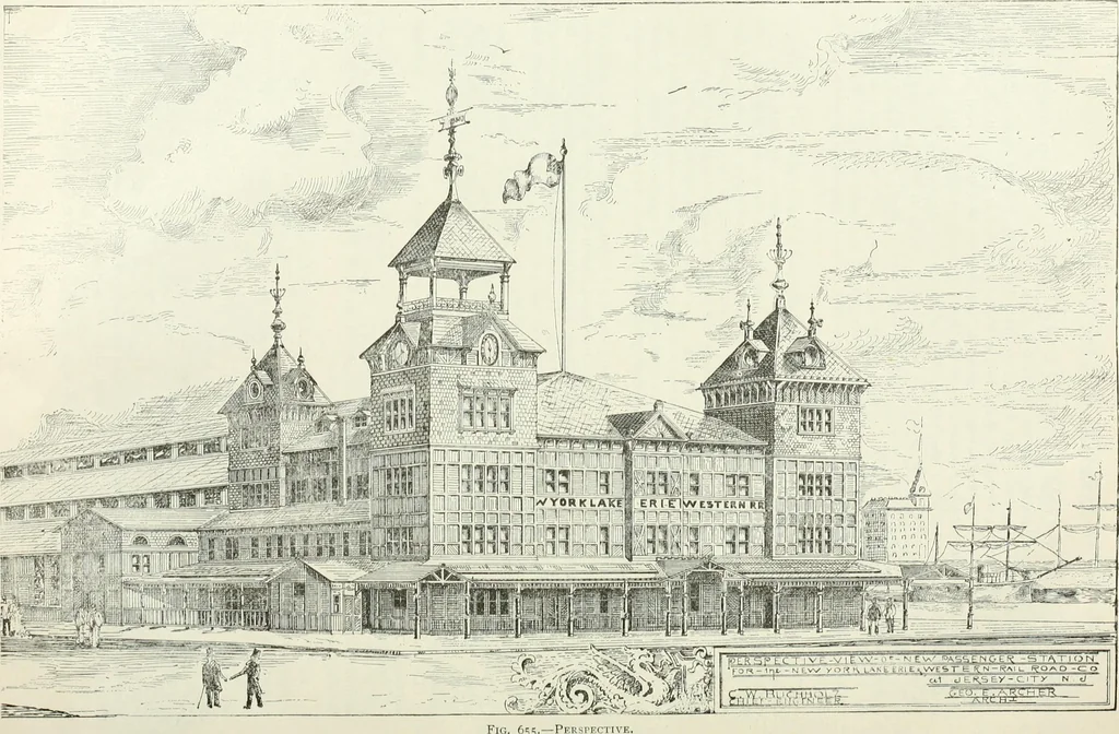 An illustration from Buildings and structures of American railroads. A reference book for railroad managers, superintendents, master mechanics, engineers, architects, and students, 1893, leaf 447