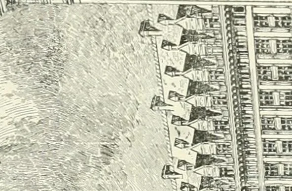 An illustration from Buildings and structures of American railroads. A reference book for railroad managers, superintendents, master mechanics, engineers, architects, and students, 1893, leaf 462