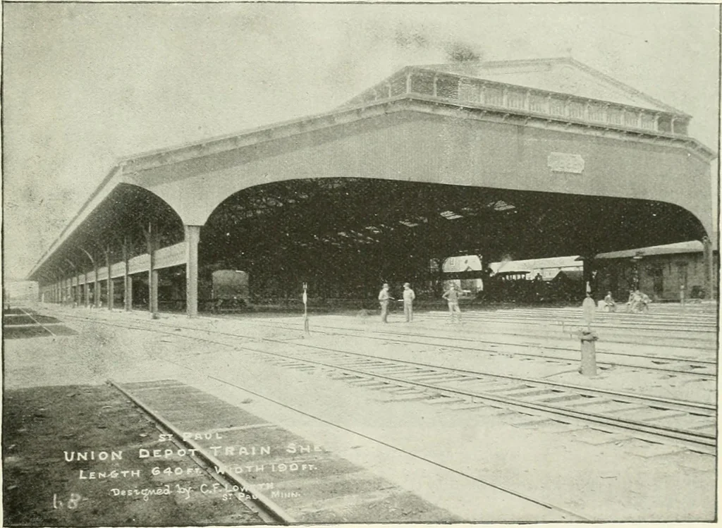 An illustration from Buildings and structures of American railroads. A reference book for railroad managers, superintendents, master mechanics, engineers, architects, and students, 1893, leaf 466