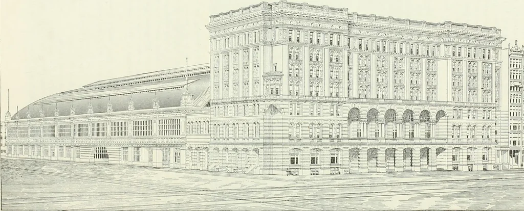 An illustration from Buildings and structures of American railroads. A reference book for railroad managers, superintendents, master mechanics, engineers, architects, and students, 1893, leaf 475