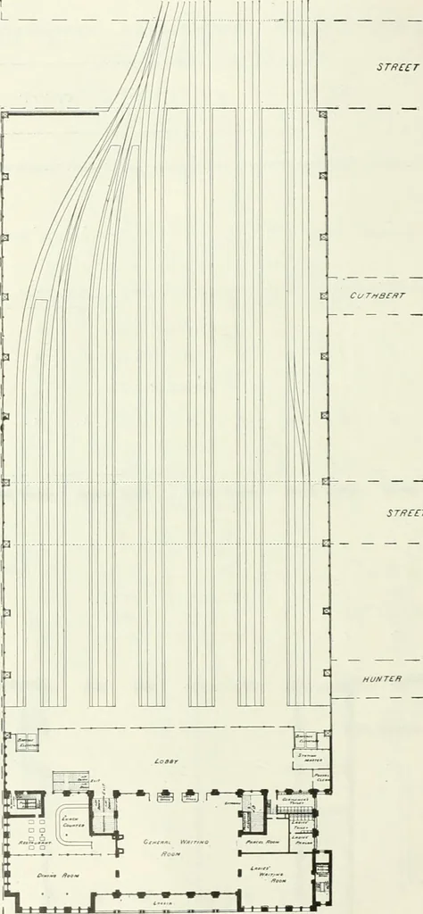 An illustration from Buildings and structures of American railroads. A reference book for railroad managers, superintendents, master mechanics, engineers, architects, and students, 1893, leaf 477