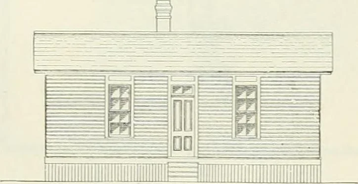 An illustration from Buildings and structures of American railroads. A reference book for railroad managers, superintendents, master mechanics, engineers, architects, and students, 1893, leaf 55