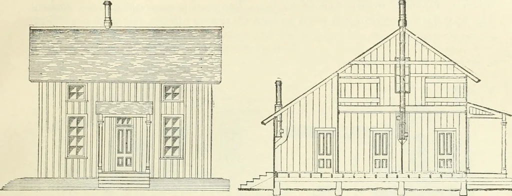 An illustration from Buildings and structures of American railroads. A reference book for railroad managers, superintendents, master mechanics, engineers, architects, and students, 1893, leaf 56