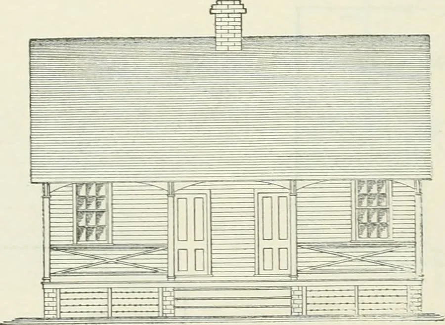 An illustration from Buildings and structures of American railroads. A reference book for railroad managers, superintendents, master mechanics, engineers, architects, and students, 1893, leaf 57