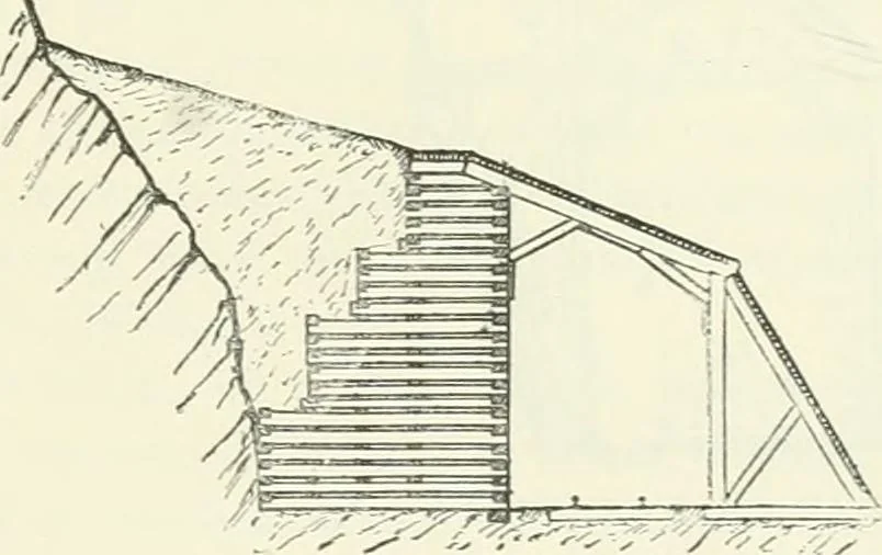 An illustration from Buildings and structures of American railroads. A reference book for railroad managers, superintendents, master mechanics, engineers, architects, and students, 1893, leaf 74