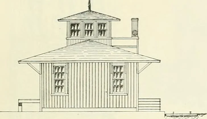An illustration from Buildings and structures of American railroads. A reference book for railroad managers, superintendents, master mechanics, engineers, architects, and students, 1893, leaf 80