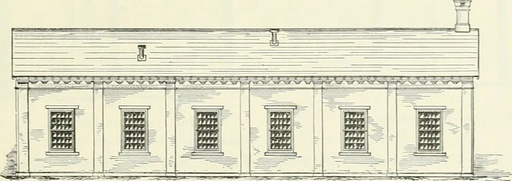 An illustration from Buildings and structures of American railroads. A reference book for railroad managers, superintendents, master mechanics, engineers, architects, and students, 1893, leaf 84