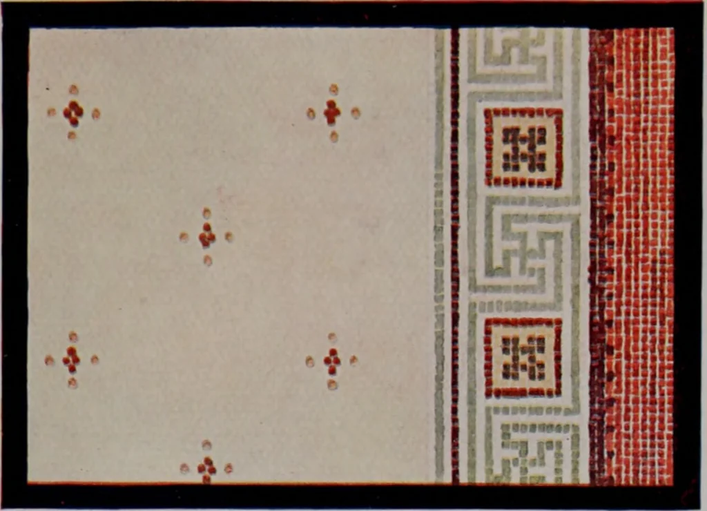 An illustration from Building stone, lathing, plastering, and tiling, common brickwork, ornamental brickwork and terra cotta : lighting fixtures, use and design of lighting fixtures, architectural design, 1909, leaf 108