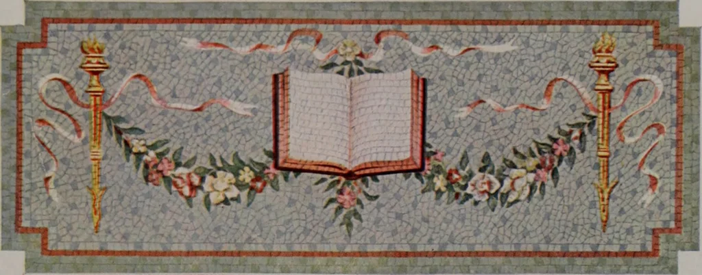 An illustration from Building stone, lathing, plastering, and tiling, common brickwork, ornamental brickwork and terra cotta : lighting fixtures, use and design of lighting fixtures, architectural design, 1909, leaf 124