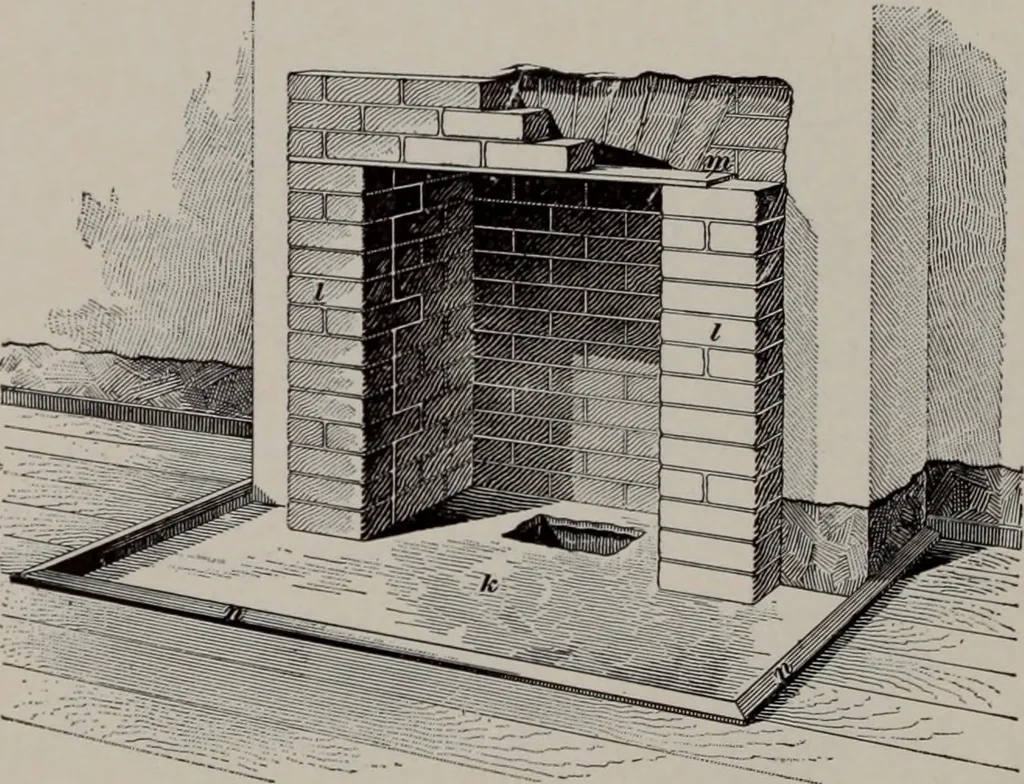 An illustration from Building stone, lathing, plastering, and tiling, common brickwork, ornamental brickwork and terra cotta : lighting fixtures, use and design of lighting fixtures, architectural design, 1909, leaf 203