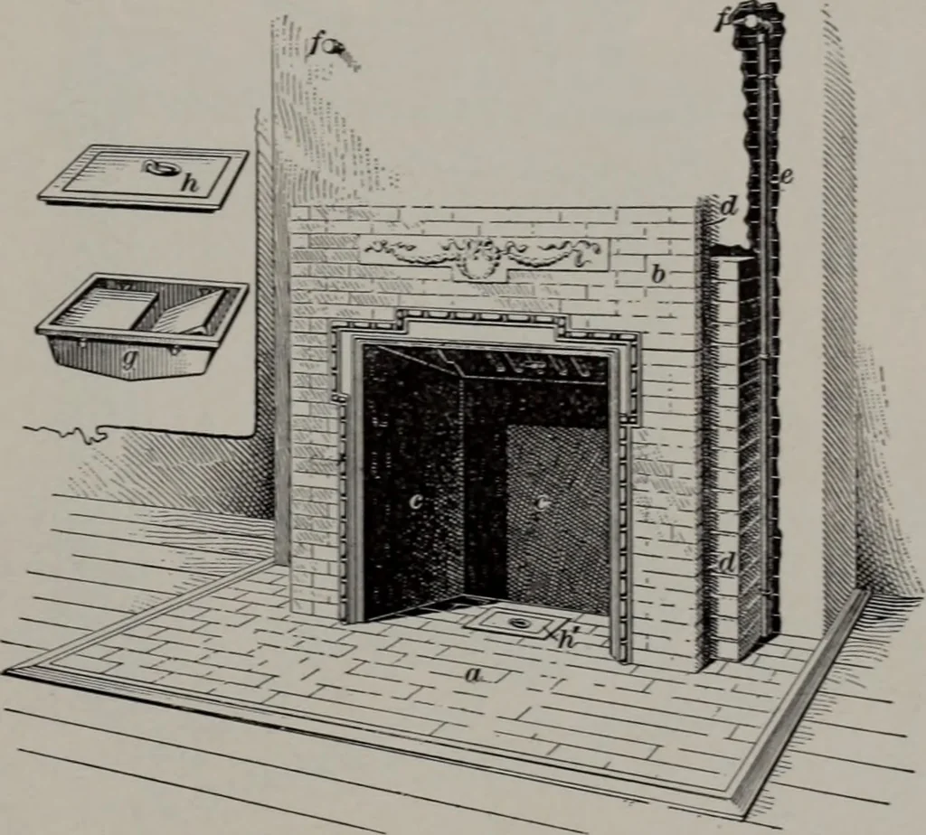 An illustration from Building stone, lathing, plastering, and tiling, common brickwork, ornamental brickwork and terra cotta : lighting fixtures, use and design of lighting fixtures, architectural design, 1909, leaf 204