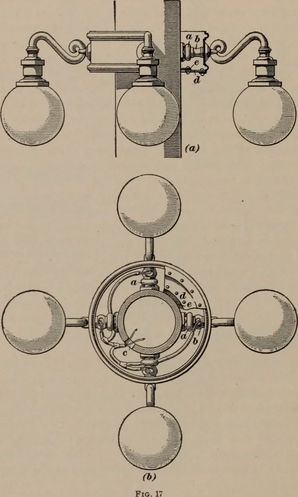 An illustration from Building stone, lathing, plastering, and tiling, common brickwork, ornamental brickwork and terra cotta : lighting fixtures, use and design of lighting fixtures, architectural design, 1909, leaf 267