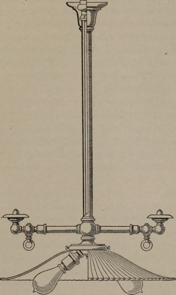 An illustration from Building stone, lathing, plastering, and tiling, common brickwork, ornamental brickwork and terra cotta : lighting fixtures, use and design of lighting fixtures, architectural design, 1909, leaf 274