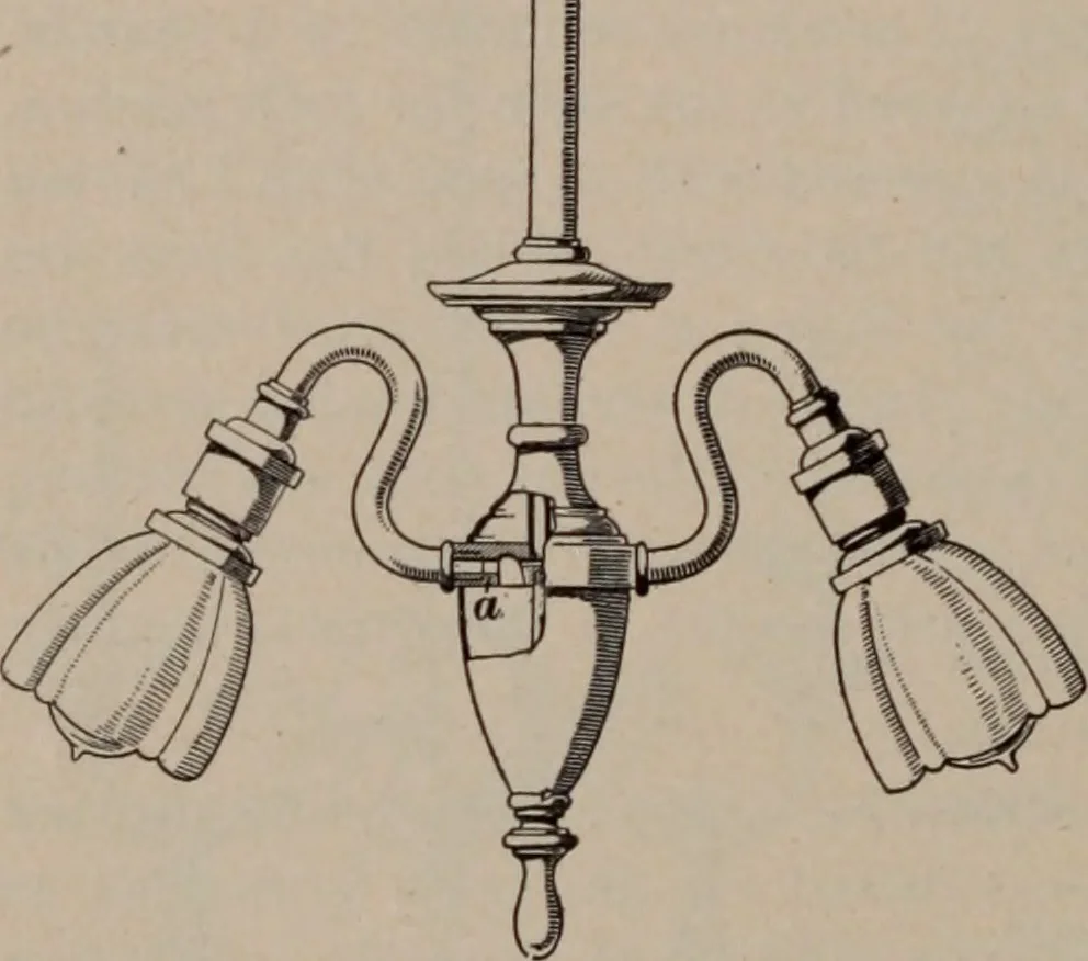 An illustration from Building stone, lathing, plastering, and tiling, common brickwork, ornamental brickwork and terra cotta : lighting fixtures, use and design of lighting fixtures, architectural design, 1909, leaf 281