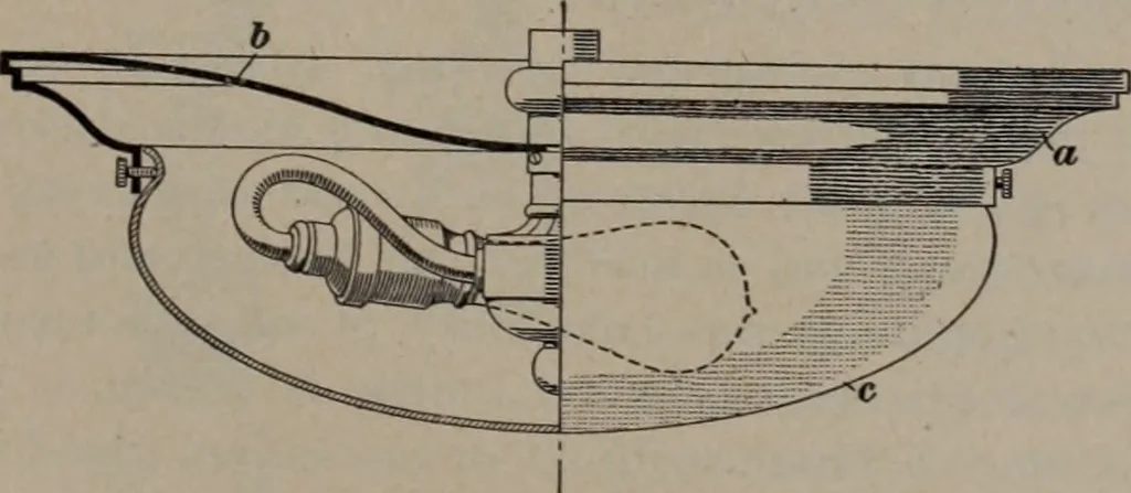An illustration from Building stone, lathing, plastering, and tiling, common brickwork, ornamental brickwork and terra cotta : lighting fixtures, use and design of lighting fixtures, architectural design, 1909, leaf 296
