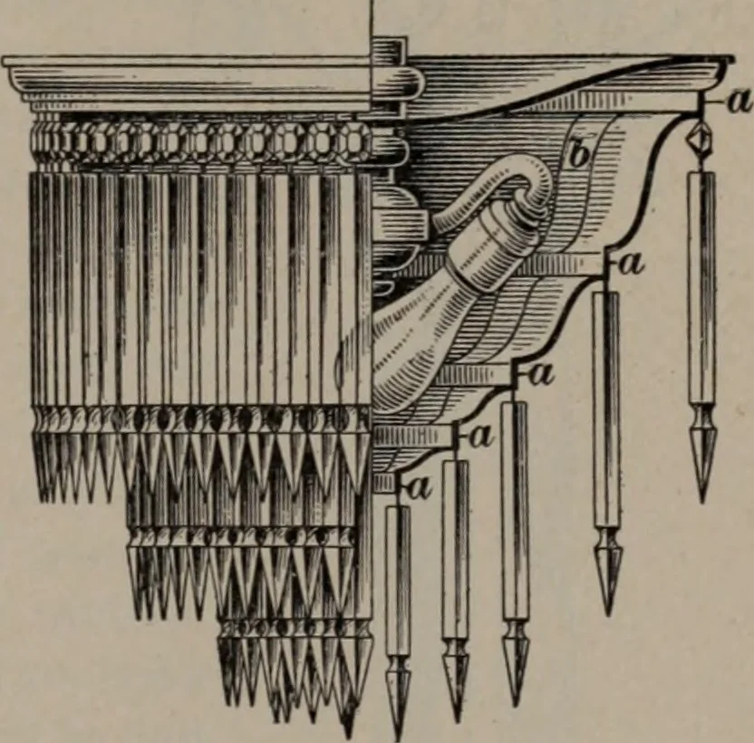An illustration from Building stone, lathing, plastering, and tiling, common brickwork, ornamental brickwork and terra cotta : lighting fixtures, use and design of lighting fixtures, architectural design, 1909, leaf 300
