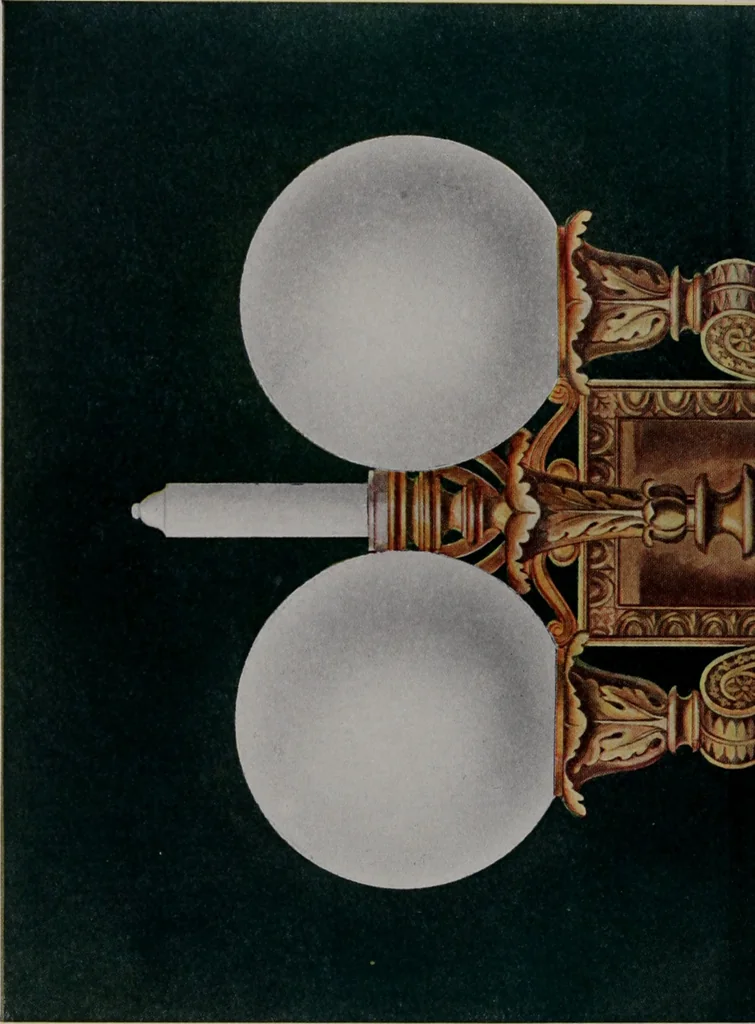 An illustration from Building stone, lathing, plastering, and tiling, common brickwork, ornamental brickwork and terra cotta : lighting fixtures, use and design of lighting fixtures, architectural design, 1909, leaf 379