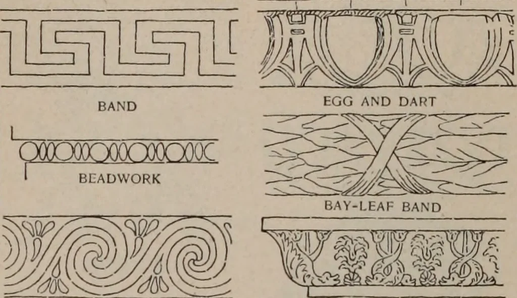An illustration from Building stone, lathing, plastering, and tiling, common brickwork, ornamental brickwork and terra cotta : lighting fixtures, use and design of lighting fixtures, architectural design, 1909, leaf 465