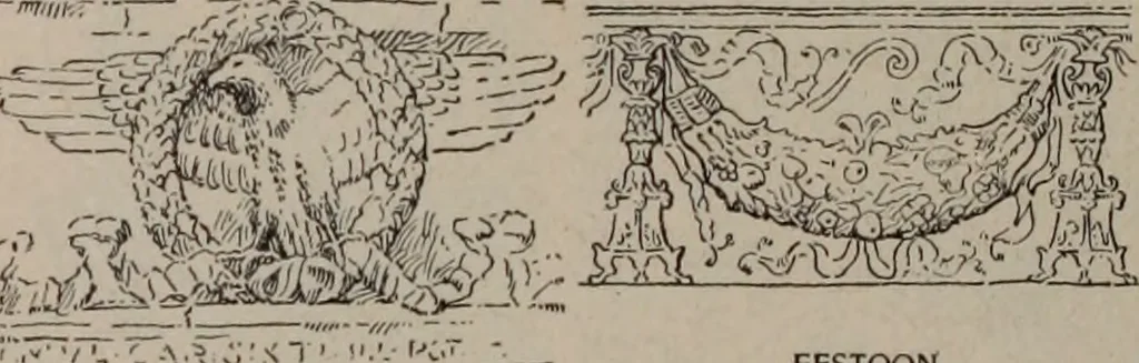 An illustration from Building stone, lathing, plastering, and tiling, common brickwork, ornamental brickwork and terra cotta : lighting fixtures, use and design of lighting fixtures, architectural design, 1909, leaf 465