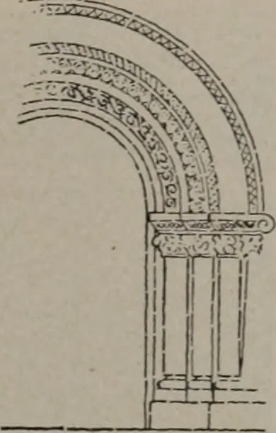 An illustration from Building stone, lathing, plastering, and tiling, common brickwork, ornamental brickwork and terra cotta : lighting fixtures, use and design of lighting fixtures, architectural design, 1909, leaf 468