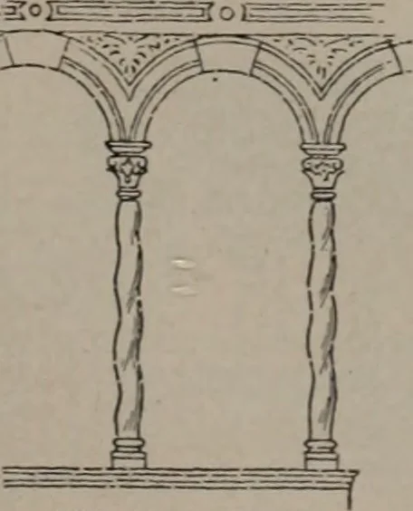 An illustration from Building stone, lathing, plastering, and tiling, common brickwork, ornamental brickwork and terra cotta : lighting fixtures, use and design of lighting fixtures, architectural design, 1909, leaf 468
