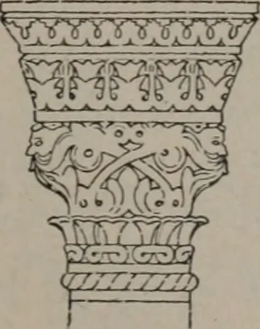 An illustration from Building stone, lathing, plastering, and tiling, common brickwork, ornamental brickwork and terra cotta : lighting fixtures, use and design of lighting fixtures, architectural design, 1909, leaf 468