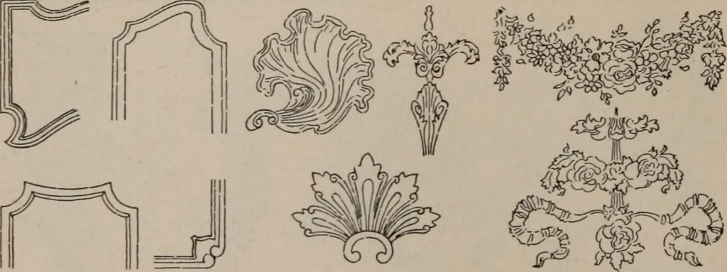 An illustration from Building stone, lathing, plastering, and tiling, common brickwork, ornamental brickwork and terra cotta : lighting fixtures, use and design of lighting fixtures, architectural design, 1909, leaf 477