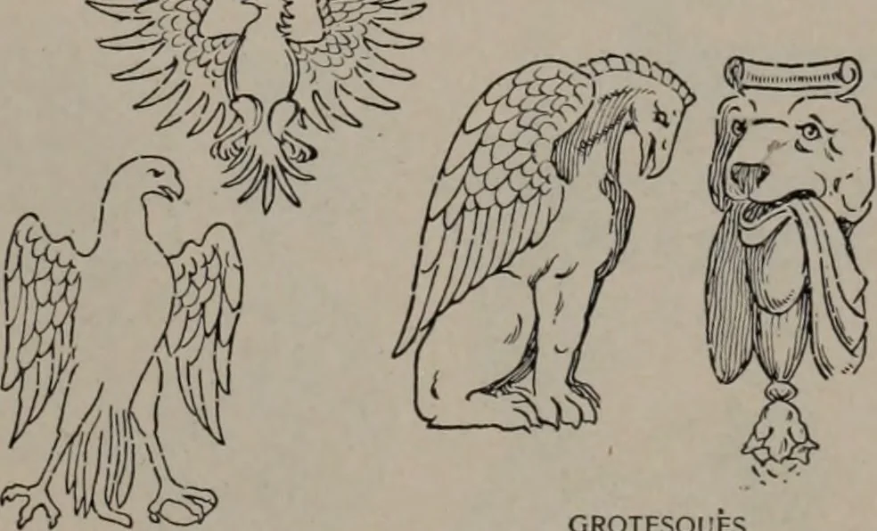 An illustration from Building stone, lathing, plastering, and tiling, common brickwork, ornamental brickwork and terra cotta : lighting fixtures, use and design of lighting fixtures, architectural design, 1909, leaf 482