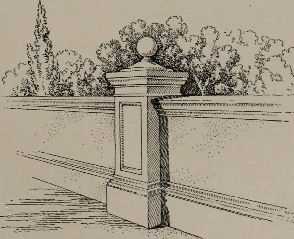 An illustration from Building stone, lathing, plastering, and tiling, common brickwork, ornamental brickwork and terra cotta : lighting fixtures, use and design of lighting fixtures, architectural design, 1909, leaf 498