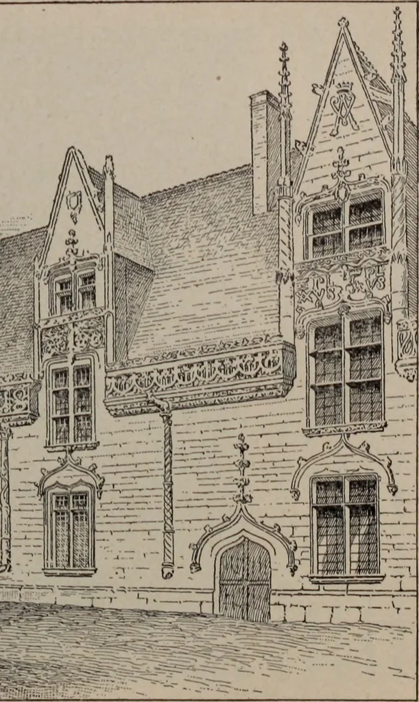 An illustration from Building stone, lathing, plastering, and tiling, common brickwork, ornamental brickwork and terra cotta : lighting fixtures, use and design of lighting fixtures, architectural design, 1909, leaf 507