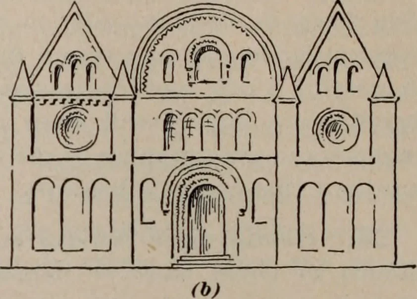 An illustration from Building stone, lathing, plastering, and tiling, common brickwork, ornamental brickwork and terra cotta : lighting fixtures, use and design of lighting fixtures, architectural design, 1909, leaf 515