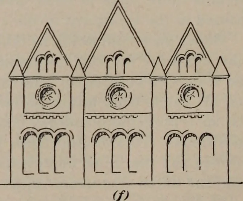 An illustration from Building stone, lathing, plastering, and tiling, common brickwork, ornamental brickwork and terra cotta : lighting fixtures, use and design of lighting fixtures, architectural design, 1909, leaf 515
