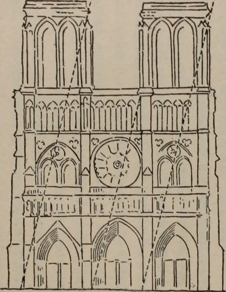 An illustration from Building stone, lathing, plastering, and tiling, common brickwork, ornamental brickwork and terra cotta : lighting fixtures, use and design of lighting fixtures, architectural design, 1909, leaf 525