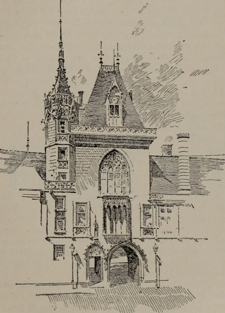 An illustration from Building stone, lathing, plastering, and tiling, common brickwork, ornamental brickwork and terra cotta : lighting fixtures, use and design of lighting fixtures, architectural design, 1909, leaf 532