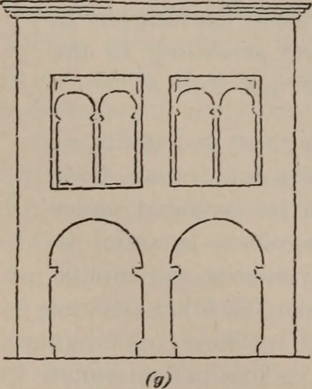 An illustration from Building stone, lathing, plastering, and tiling, common brickwork, ornamental brickwork and terra cotta : lighting fixtures, use and design of lighting fixtures, architectural design, 1909, leaf 535