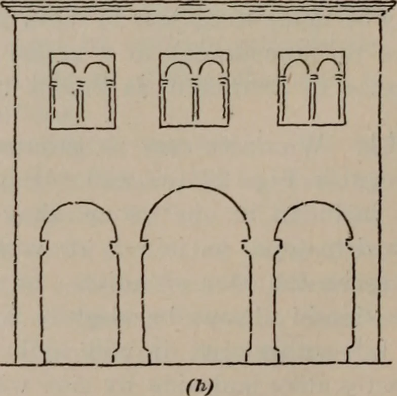 An illustration from Building stone, lathing, plastering, and tiling, common brickwork, ornamental brickwork and terra cotta : lighting fixtures, use and design of lighting fixtures, architectural design, 1909, leaf 535