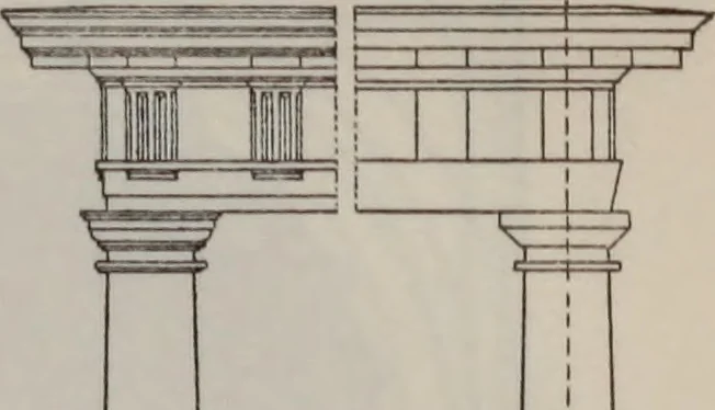 An illustration from Building stone, lathing, plastering, and tiling, common brickwork, ornamental brickwork and terra cotta : lighting fixtures, use and design of lighting fixtures, architectural design, 1909, leaf 563