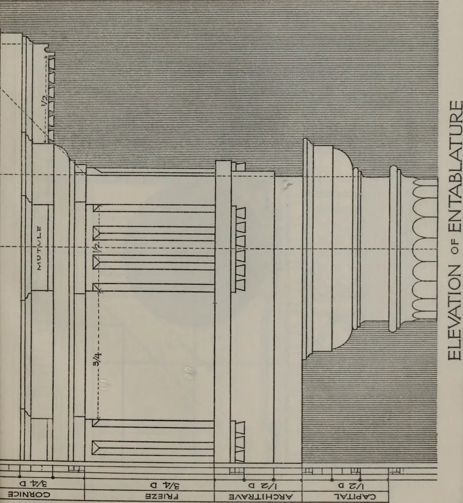 An illustration from Building stone, lathing, plastering, and tiling, common brickwork, ornamental brickwork and terra cotta : lighting fixtures, use and design of lighting fixtures, architectural design, 1909, leaf 564