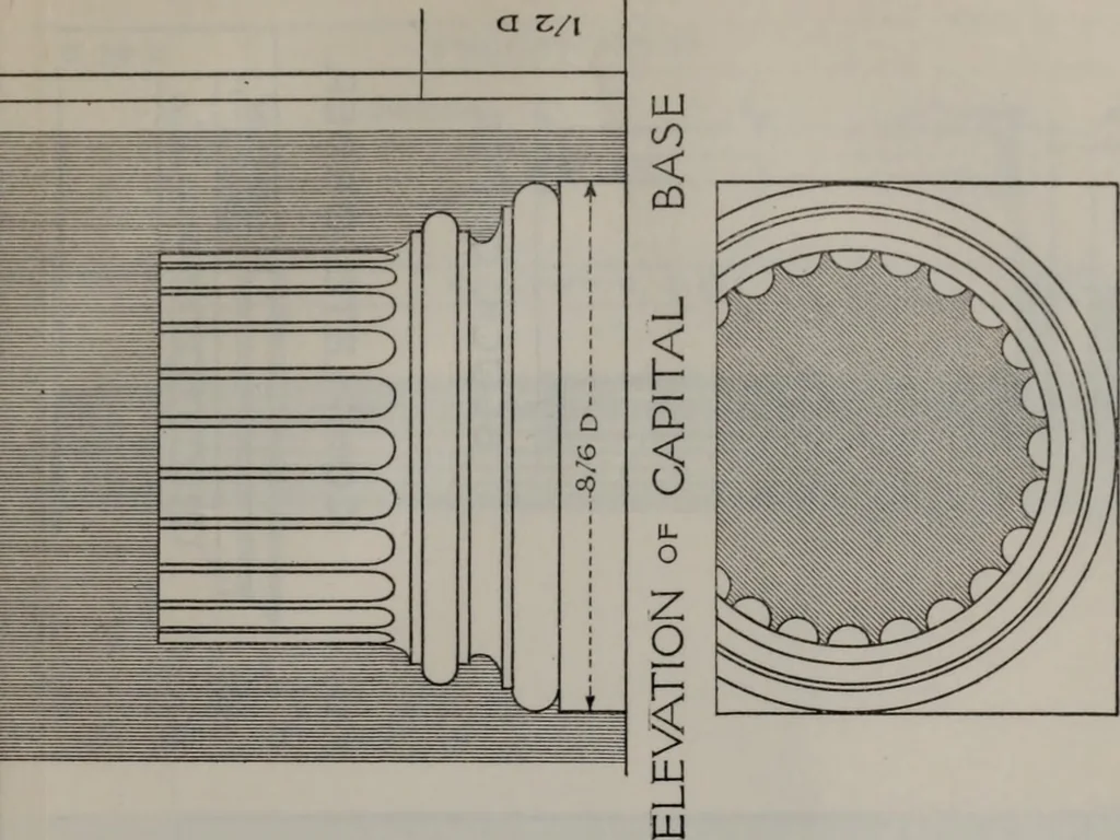 An illustration from Building stone, lathing, plastering, and tiling, common brickwork, ornamental brickwork and terra cotta : lighting fixtures, use and design of lighting fixtures, architectural design, 1909, leaf 578