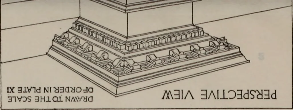An illustration from Building stone, lathing, plastering, and tiling, common brickwork, ornamental brickwork and terra cotta : lighting fixtures, use and design of lighting fixtures, architectural design, 1909, leaf 593