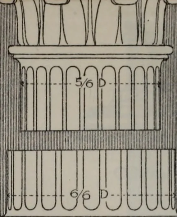 An illustration from Building stone, lathing, plastering, and tiling, common brickwork, ornamental brickwork and terra cotta : lighting fixtures, use and design of lighting fixtures, architectural design, 1909, leaf 594
