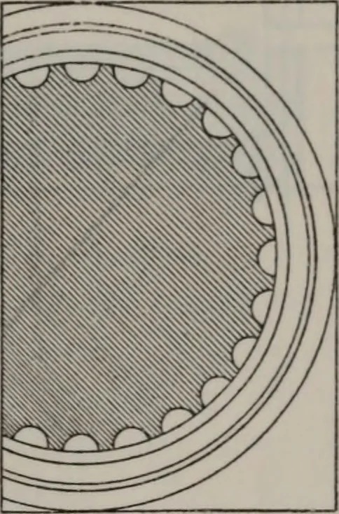 An illustration from Building stone, lathing, plastering, and tiling, common brickwork, ornamental brickwork and terra cotta : lighting fixtures, use and design of lighting fixtures, architectural design, 1909, leaf 594
