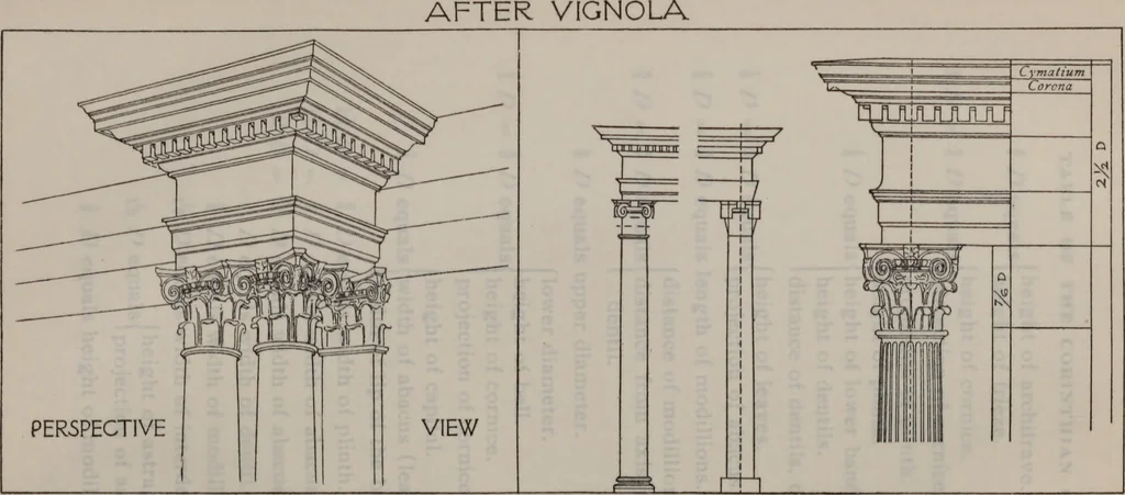 An illustration from Building stone, lathing, plastering, and tiling, common brickwork, ornamental brickwork and terra cotta : lighting fixtures, use and design of lighting fixtures, architectural design, 1909, leaf 605