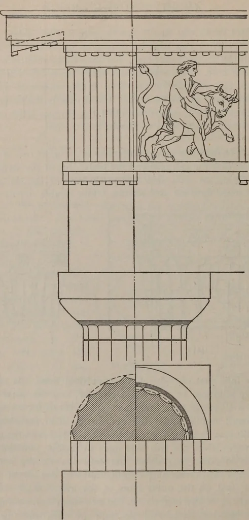 An illustration from Building stone, lathing, plastering, and tiling, common brickwork, ornamental brickwork and terra cotta : lighting fixtures, use and design of lighting fixtures, architectural design, 1909, leaf 633