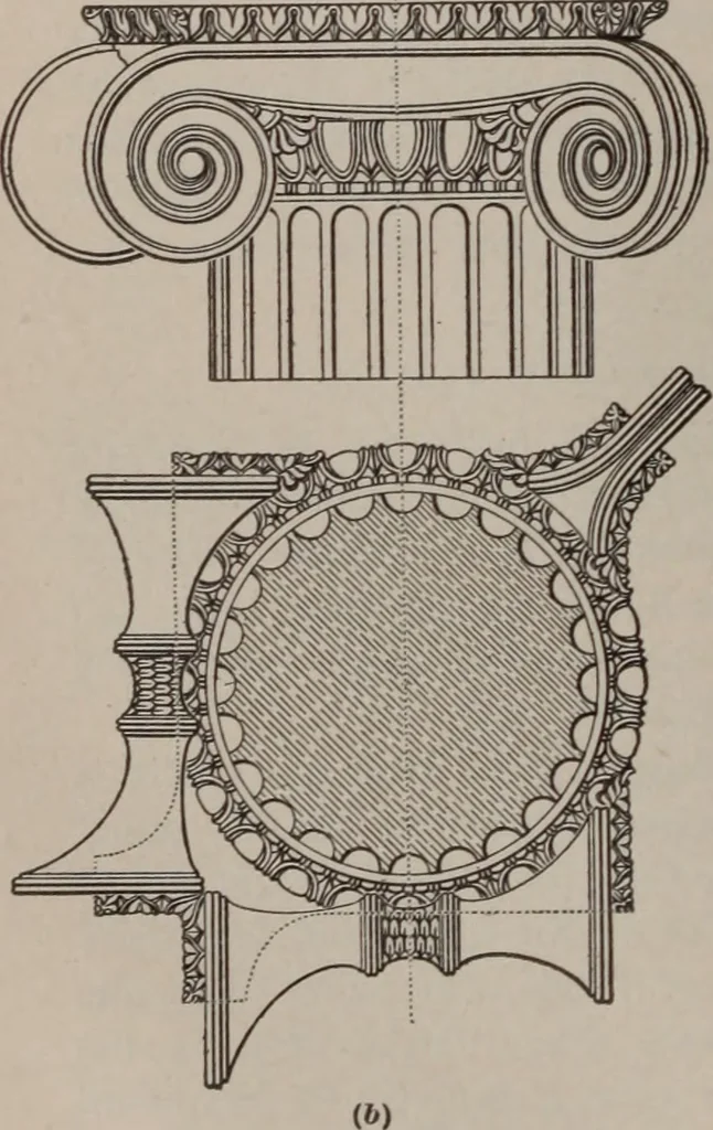 An illustration from Building stone, lathing, plastering, and tiling, common brickwork, ornamental brickwork and terra cotta : lighting fixtures, use and design of lighting fixtures, architectural design, 1909, leaf 647