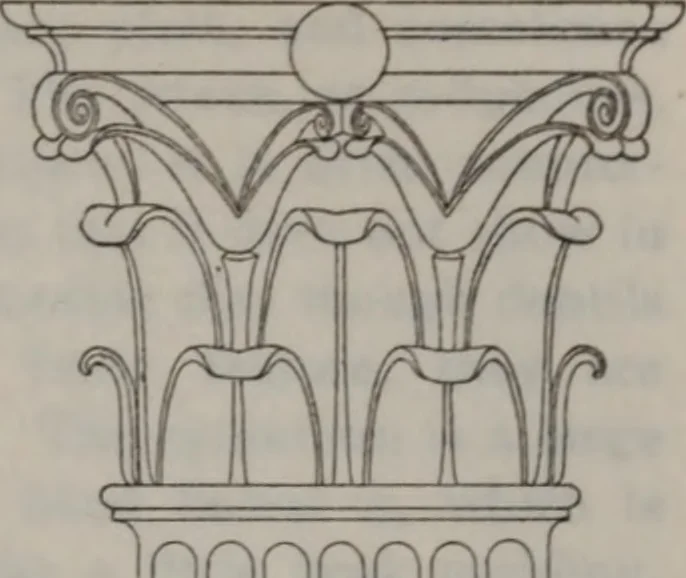 An illustration from Building stone, lathing, plastering, and tiling, common brickwork, ornamental brickwork and terra cotta : lighting fixtures, use and design of lighting fixtures, architectural design, 1909, leaf 652