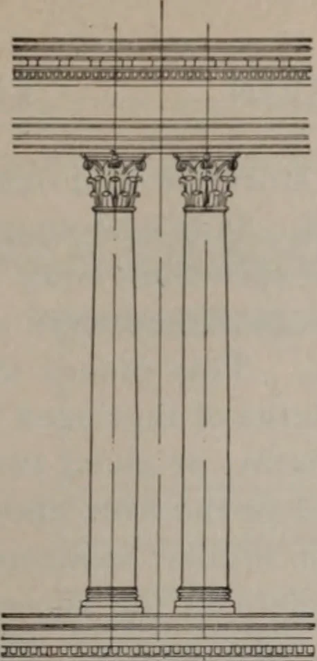 An illustration from Building stone, lathing, plastering, and tiling, common brickwork, ornamental brickwork and terra cotta : lighting fixtures, use and design of lighting fixtures, architectural design, 1909, leaf 676
