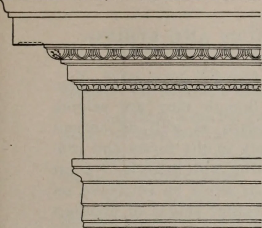 An illustration from Building stone, lathing, plastering, and tiling, common brickwork, ornamental brickwork and terra cotta : lighting fixtures, use and design of lighting fixtures, architectural design, 1909, leaf 678
