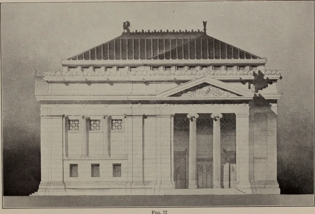 An illustration from Building stone, lathing, plastering, and tiling, common brickwork, ornamental brickwork and terra cotta : lighting fixtures, use and design of lighting fixtures, architectural design, 1909, leaf 703